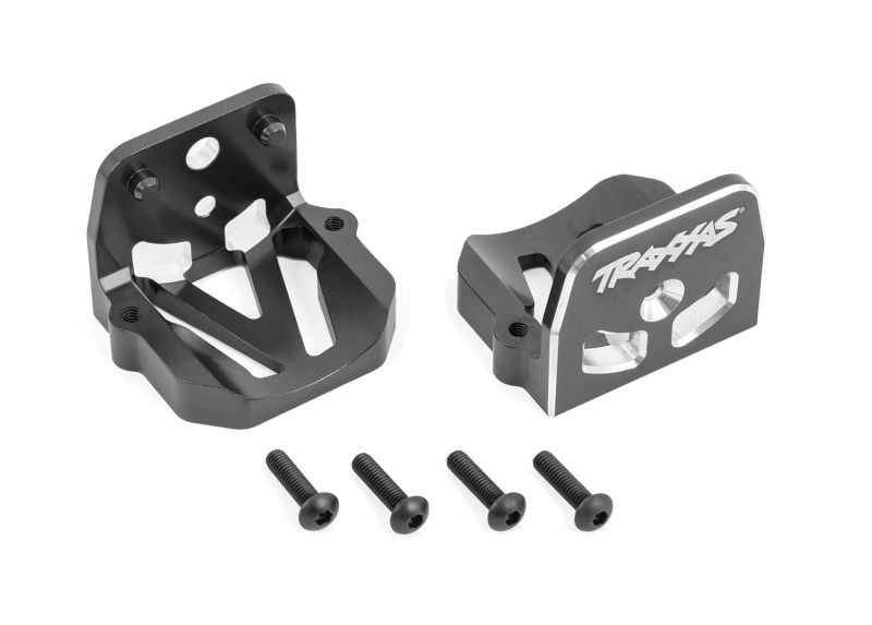 Traxxas Motorhalter v/h Alu grau X-Maxx, XRT 7760-GRAY