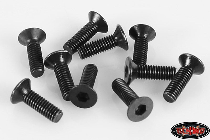 RC4WD Steel Flat Head Cap Screws M3 x 10mm (10) Z-S0860