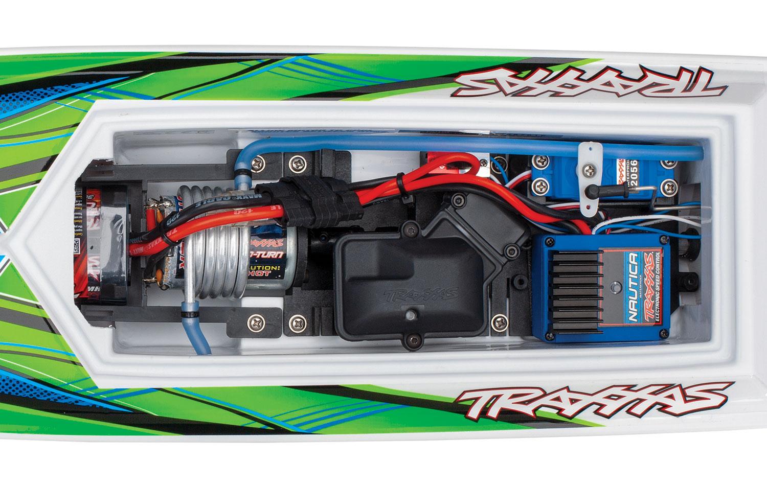 Traxxas Blast Rennboot weiß/grün +USB-C-Lader 38104-8 - Abbildung 5