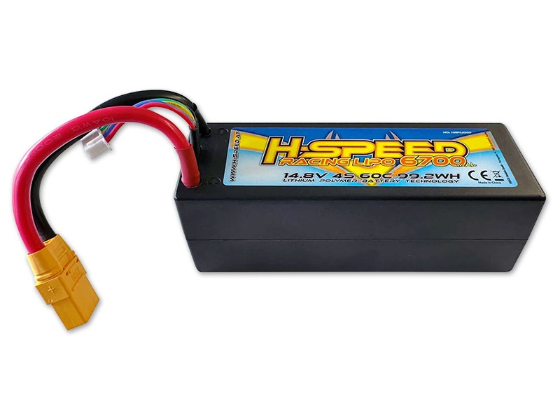 H-SPEED LiPo 6700mAh 14.8V 99.2Wh Racing Akku HSPLI007