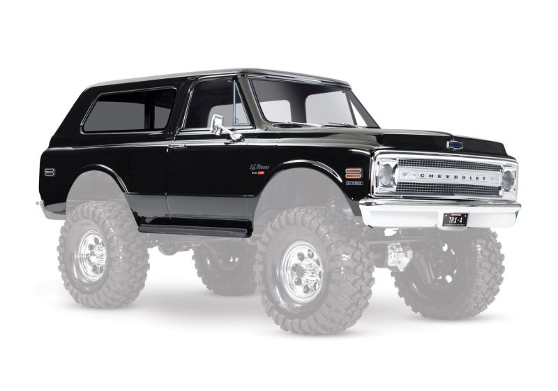 Traxxas Karo Chevrolet Blazer 1969 schwarz (komplett mit Anbauteile) 9112X