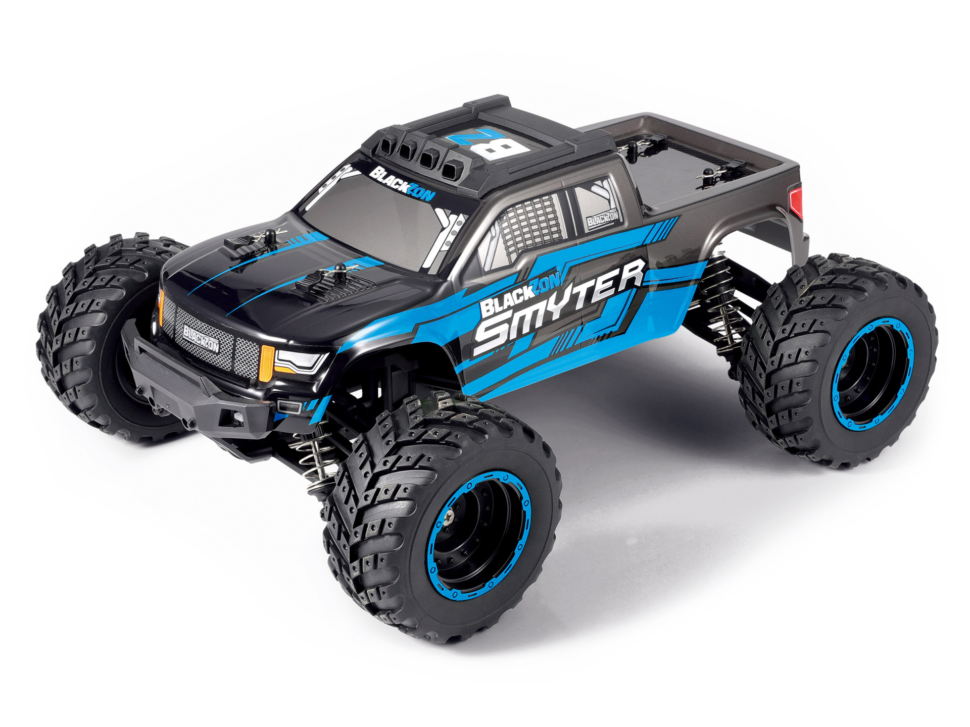 BLACKZON Smyter MT 1/12 4WD Elektro Monster Truck Blau 540111 - Abbildung 4