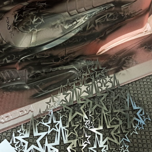 Bittydesign Vinyl stencil - Stars V1 STC-011