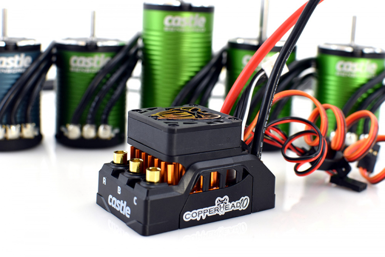 Castle Copperhead 10 ESC, 1410-3800KV Sensored Combo 010-0166-10