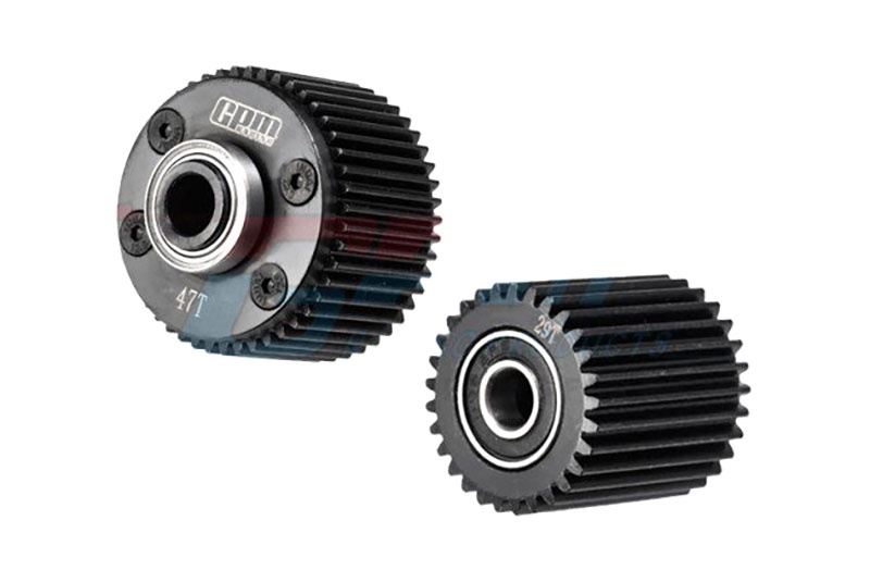 GPM Carbon-Stahl Diff- & Idler-Zahnrad schwarz ARRMA GORGON 4X2 MEGA 550 / VORTEKS / FURY MGO1200SBK