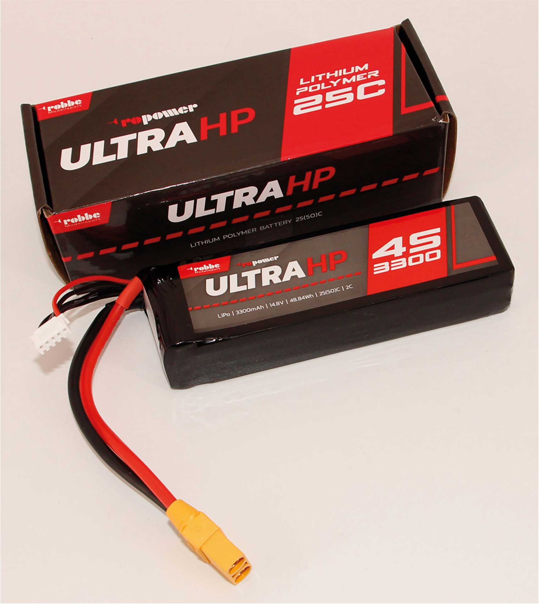 Robbe RO-POWER ULTRA HP 3300MAH 14,8 VOLT 4S 25(50)C LIPO AKKU 7342