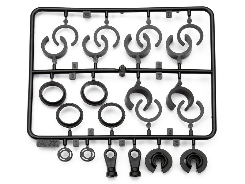 HPI Dämpfer Spacer / Federteller Set 85231 - Abbildung 2