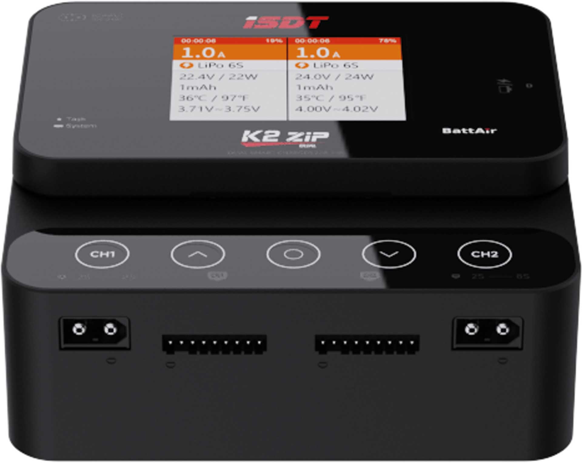ISDT K2Zip AC/DC Dual Channel Smart Ladegerät -20A, 1-8S K2Zip
