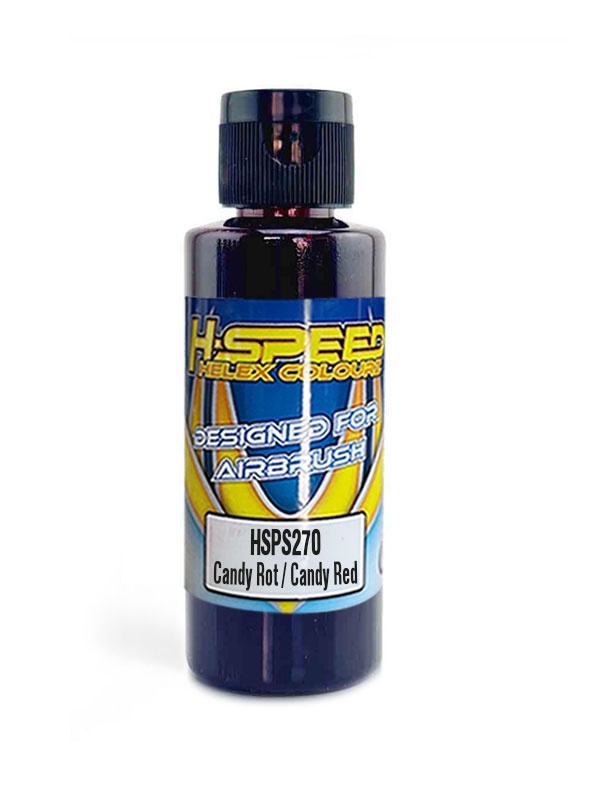 H-SPEED Lexan Airbrush Farbe 60 ml Candy Rot / Candy Red HSPS270