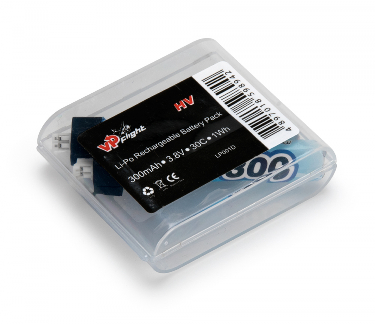 Vapex LiPo Akku 1S 3,8V 300mAh 30C JST-PH 2.0mm 2-P 2LP001D