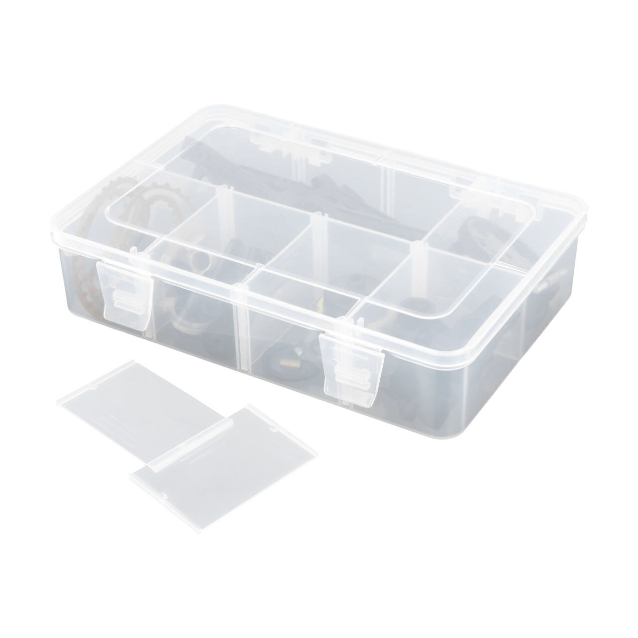 Robitronic Sortierkasten 8 Fächer variabel 186x125x43mm R14035