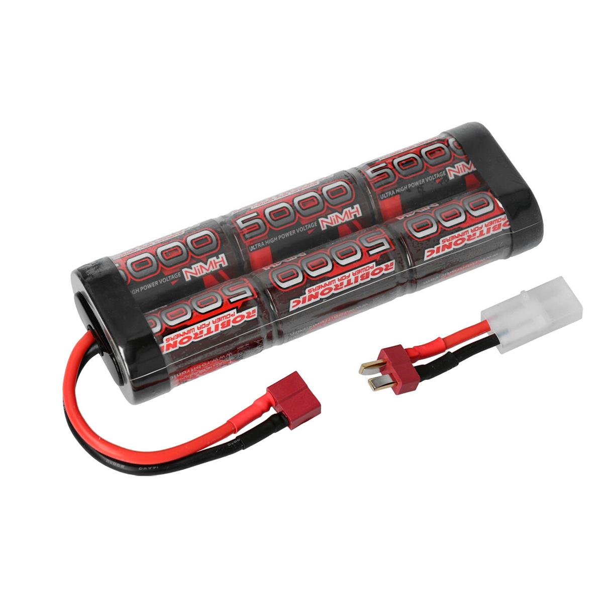 Robitronic NiMH Akku 5000mAh 7,2V Stick Pack T-Stecker & Tamiya SC5000T - Abbildung 1