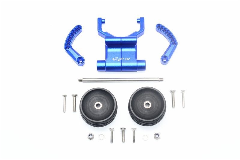 GPM Alu Wheeliebar einstellbar hinten blau Traxxas 1/10 E-Revo