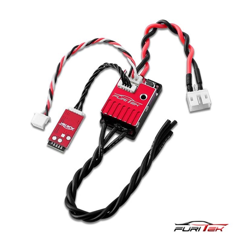FURITEK Momentum Regler V2 20/40A sensorlos mit Alugehäuse rot für Mini-Z mit Bluetooth FUR-2162