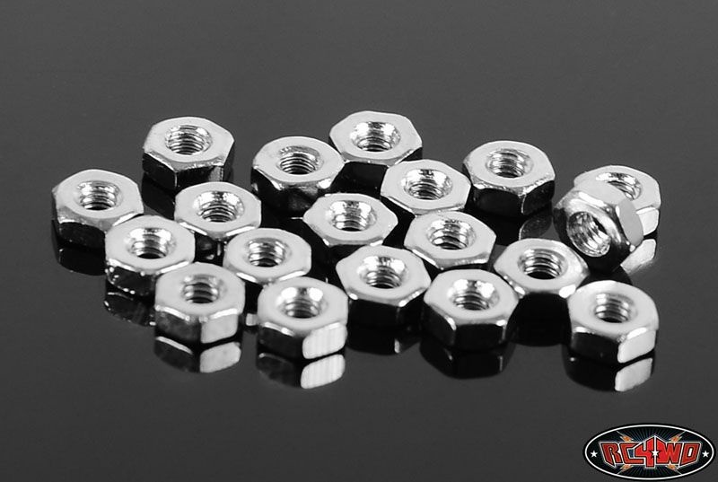 RC4WD Regular M2 Nuts (Silver) Z-S0875