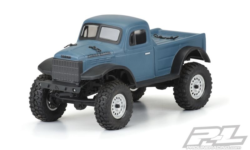 Pro-Line 1946 Dodge Power Wagon Karo klar für SCX24 JLU (benötigt Axial Karo-Halter) 3565-00