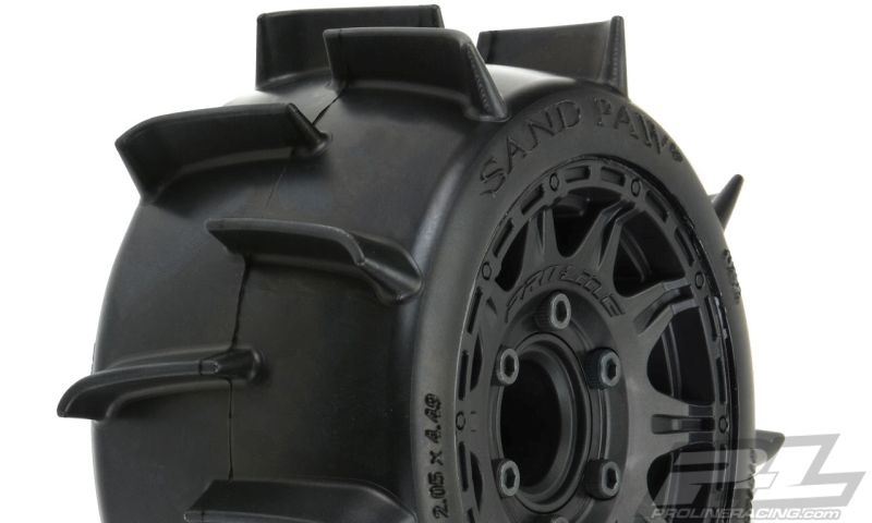 Pro-Line Sand Paw LP 2.8 Sand-Reifen Truck v/h (2) 2.8 auf Raid Felge schwarz 6x30 Wechsel-Sechskant TRX ST&MT 10160-10