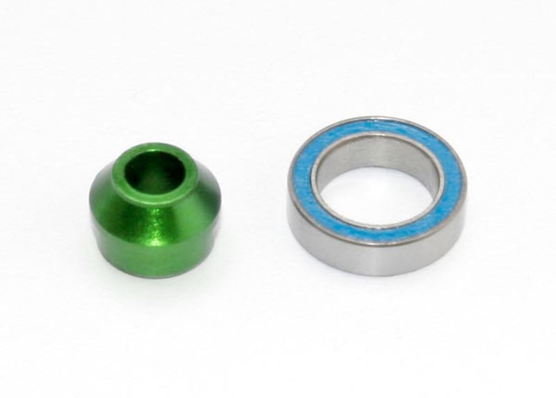 Traxxas 6893G Lager-Adapter Alu grün