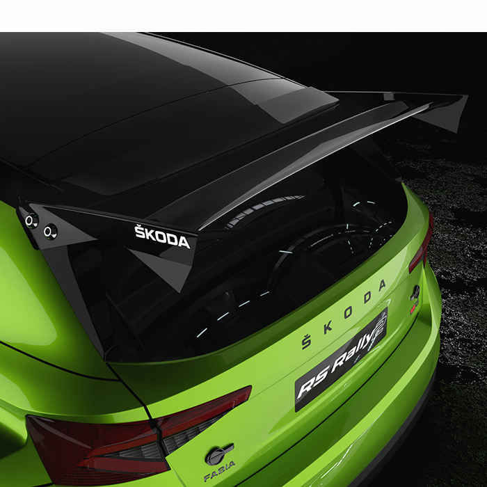 Bittydesign SKODA Fabia RS Rally2 Clear Wing replacement 1,5mm BDRX-FRS2WXH