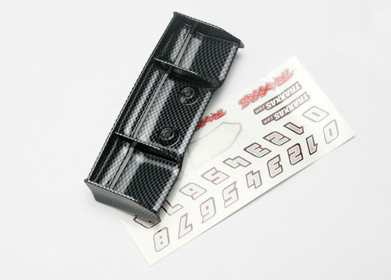 Traxxas Heckflügel E-Revo Carbon Optik 7122G - Abbildung 1