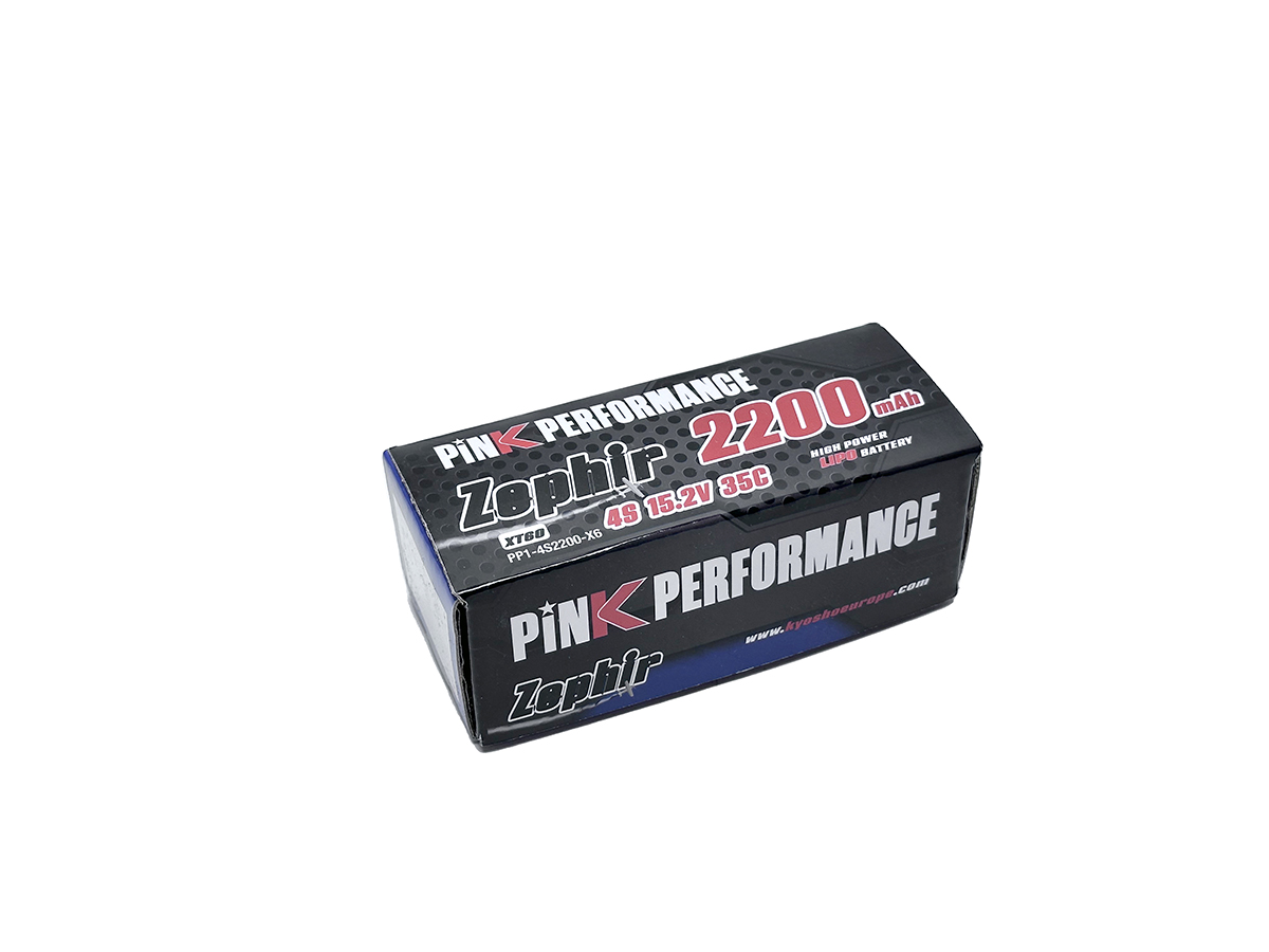 Pink Performance Zephir LiPo Akku 4S 14.8V-2200-35C (XT60)106x35x31mm 235g PP1-4S2200-X6