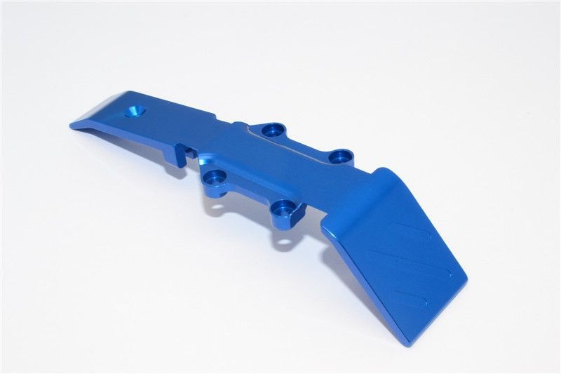 GPM Alu Unterbodenplatte eloxiert vorn blau Traxxas 1/16 E-Revo