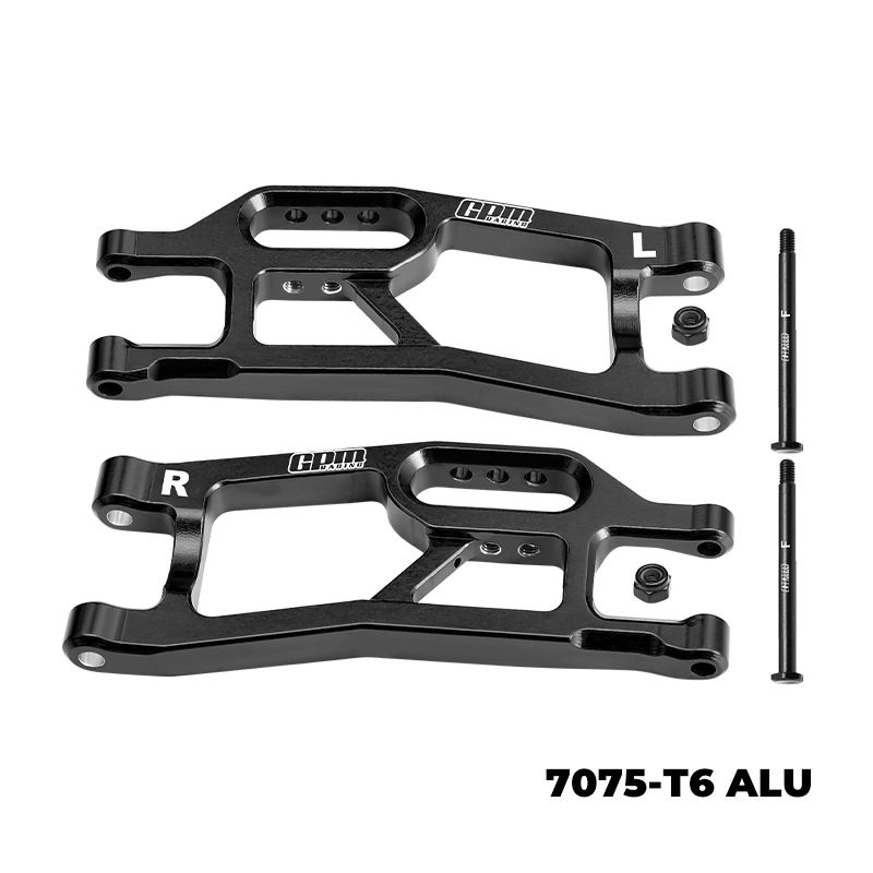 GPM Alu Querlenker vorne unten schwarz (2) TRX Mini XRT XRTM055BK