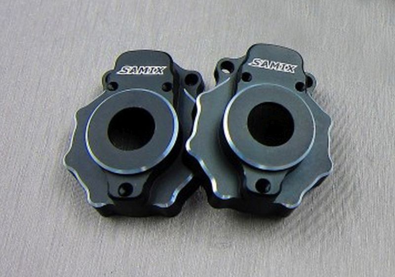 SAMIX Aluminium Portal Achsschenkel Gehäuse schwarz für TRX TRX4 & 6 TRX4-6013