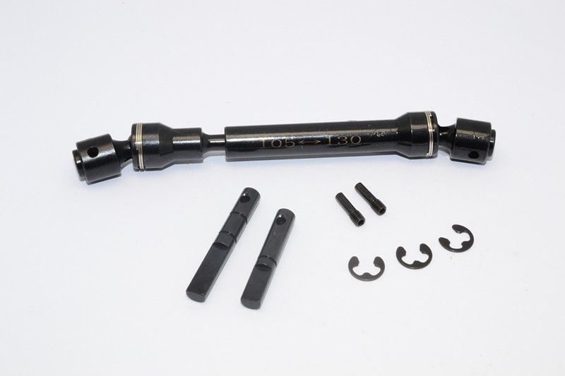 GPM Stahl Mittelkardanwelle (105mm-130mm) schwarz Tamiya CC01