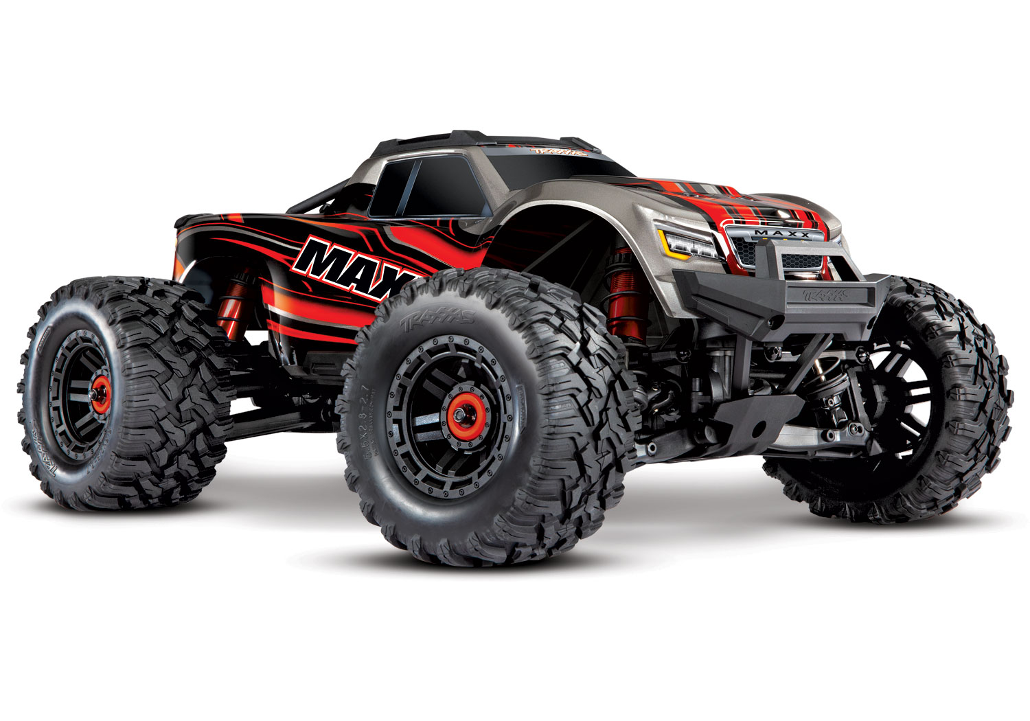 Traxxas Wide MAXX 4x4 Rot RTR VXL-4S Brushless Monstertruck ohne Akku/Lader 89086-4 - Abbildung 1