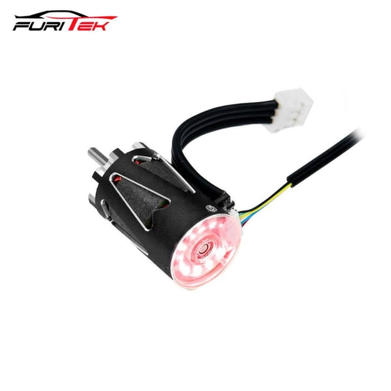 FURITEK LumaPower BL-Motor 5500kv Sensor mit LED schwarz für 1/28 Drift und RaceCar FUR-2611
