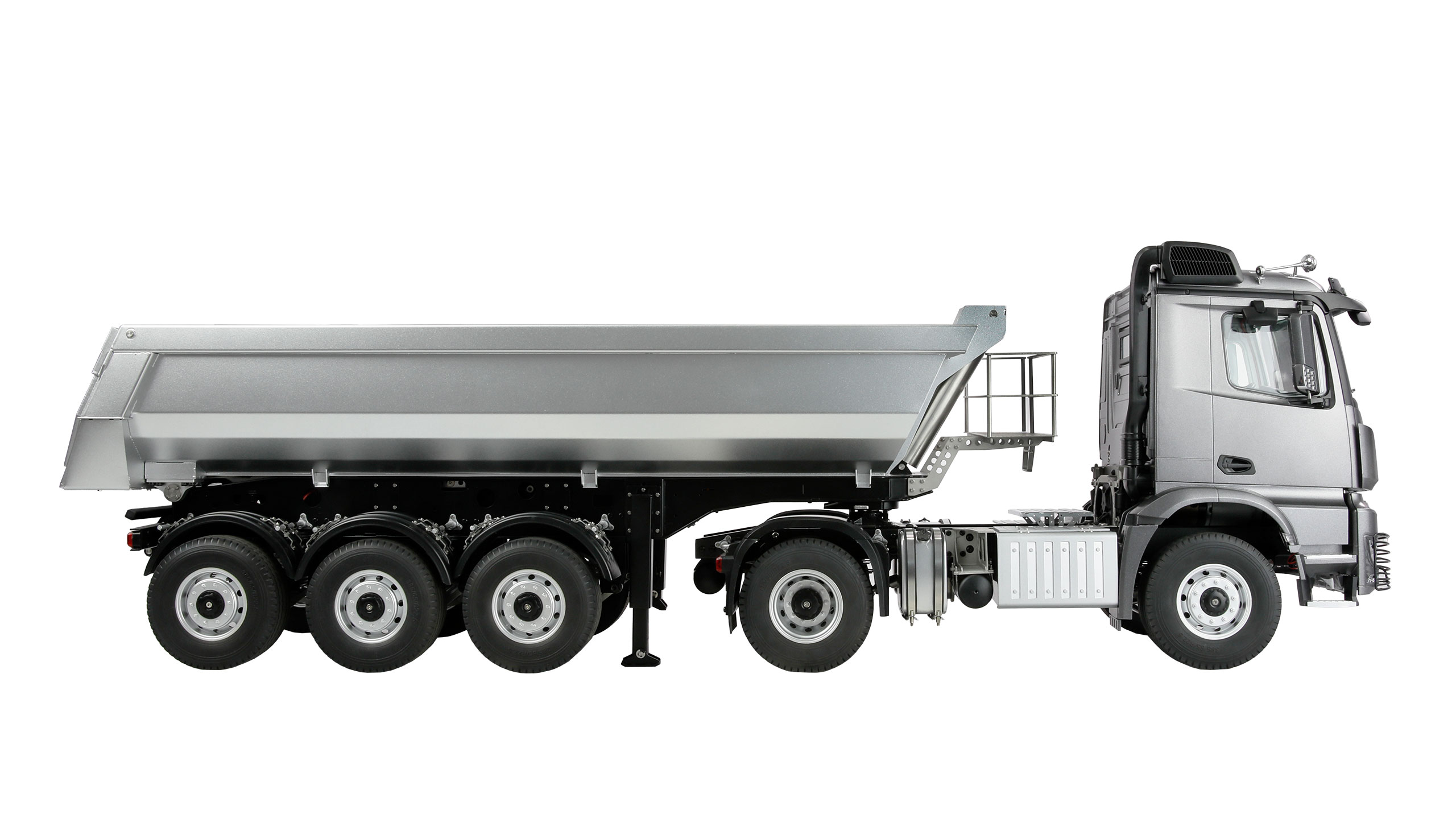 Amewi Mercedes-Benz Arocs Sattelzug mit Kippauflieger 4x4 1:14 RTR anthrazit 22696