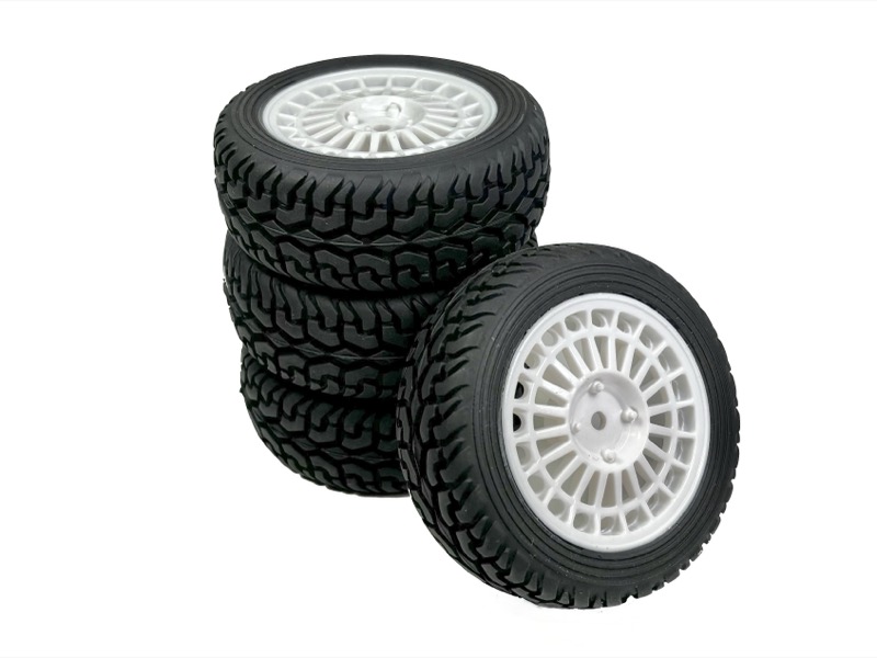 Absima 1:10 Räderset ""Rally Street Design"" weiß (4) 2510065