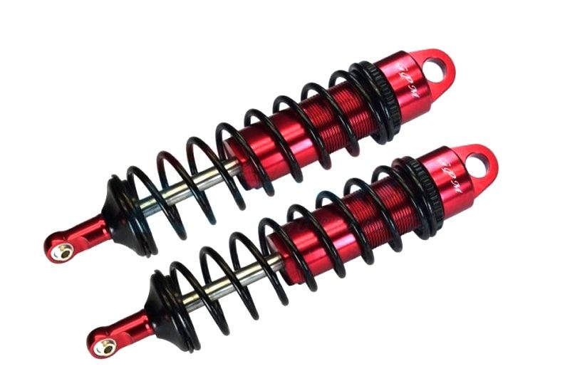 GPM Alum. 6061-T6 Dämpfer 128mm, 6mm Dämpferstange vo. rot Traxxas Sledge
