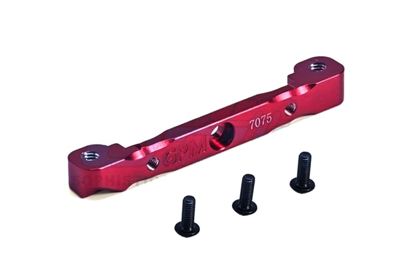 GPM Aluminium Querlenkerbefestigung hinten für vorne oben rot ARRMA Kraton, Talion, Typhon, Senton, Outcast MAK007NR