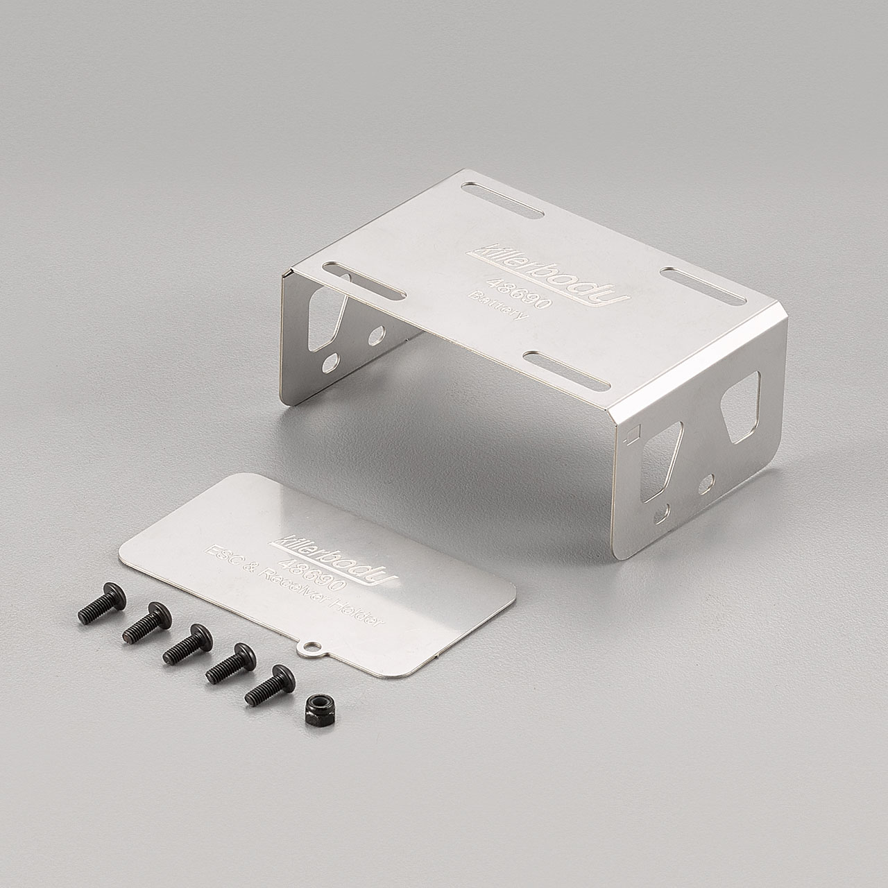 KB48690 Halterung hinten für Akku/ESC/RX Edelstahl LC70