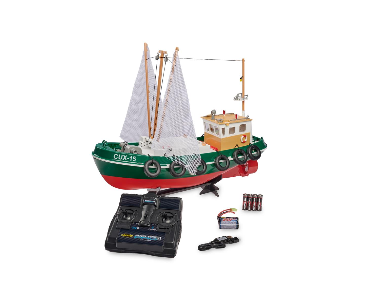 Carson 08031 RC-Fischkutter Cux-15 2.4G 100% RTR 500108031 - Abbildung 1