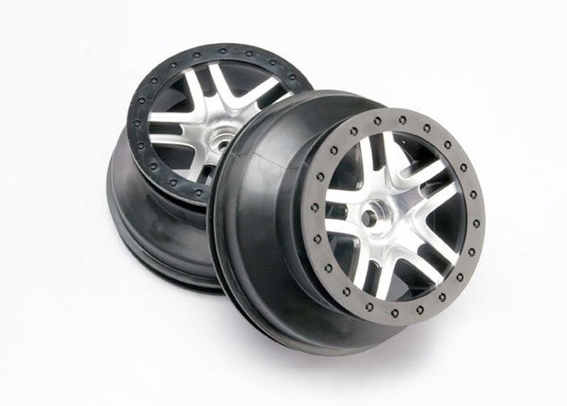 Traxxas Felgen satin chrome 2.2 vorn 5876