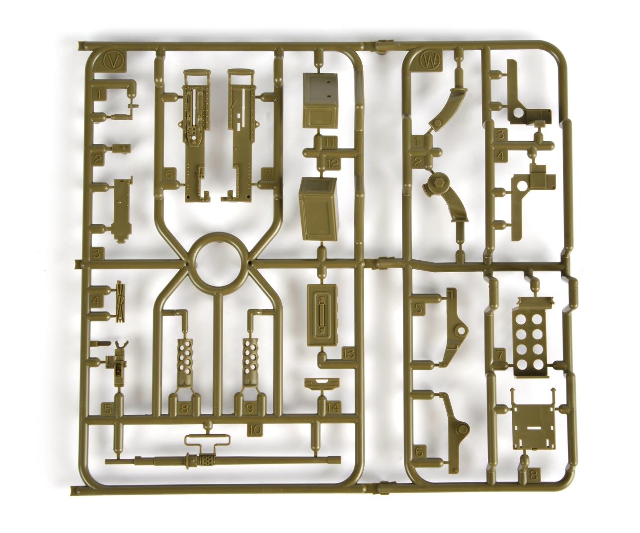 Tamiya 25067 V/W-Teile MG-Teile m. Halter 56014/16 319225067