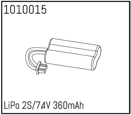 Hobby Plus LiPo 2S/7.4V 360mAh 240174