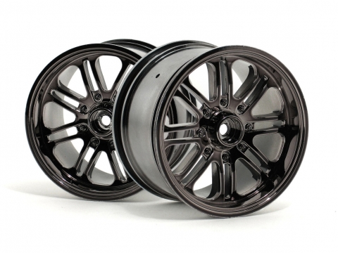 HPI 8-Speichen Felge (sw.-Chrom/83X56mm/2St) Savage 3173
