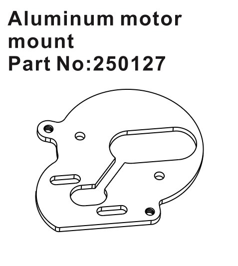 Hobby Plus Aluminum Motor Mount 250127