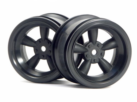 HPI Retro 5-Speichen Felgen 31mm schwarz (6mm Offset) 3821 - Abbildung 1