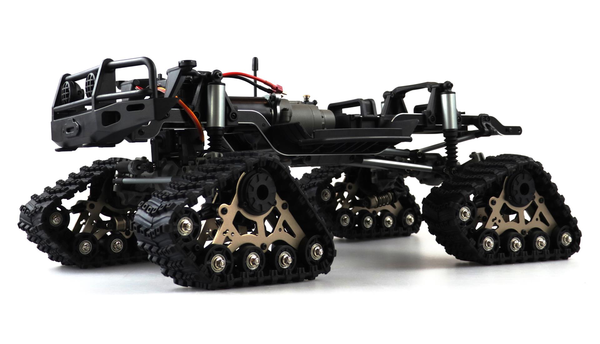 Amewi AMXRock RCX10BTS Scale Crawler Pick-Up 1:10, RTR Militär grün 22462