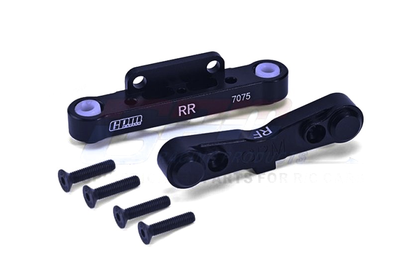 GPM Aluminium Querlenkerbefestigung unten hinten schwarz ARRMA Krat, Tal, Typh, Sent, Out, Notor, Limi MAK009NBK