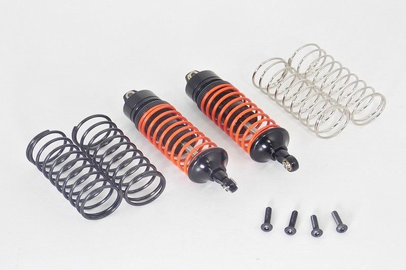 GPM Alu-Dämpfer vorn schwarz (1.3/1.5/1.7mm Feder) Traxxas Rally, Bandit, Slash/Stampede 4x4