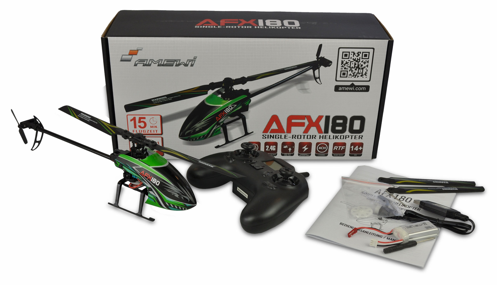 Amewi AFX180 Single-Rotor Helikopter 4-Kanal 6G RTF 2,4GHz 25314 - Abbildung 9