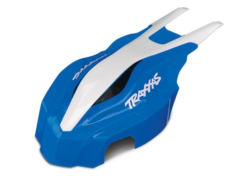 Traxxas Kanzel, vorn, blauweiß, ATON 7912