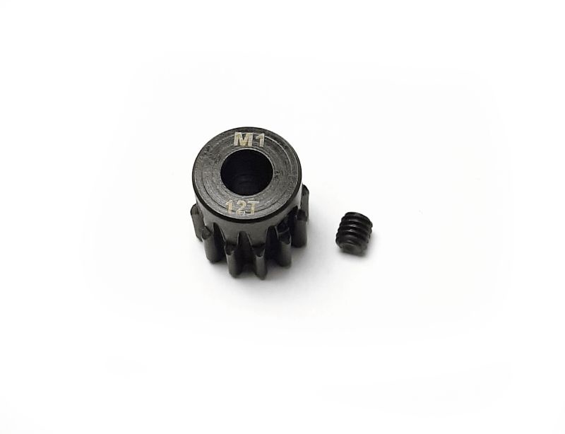 H-SPEED Stahlritzel 12 Zähne Modul 1 - 5mm Welle HSPX112