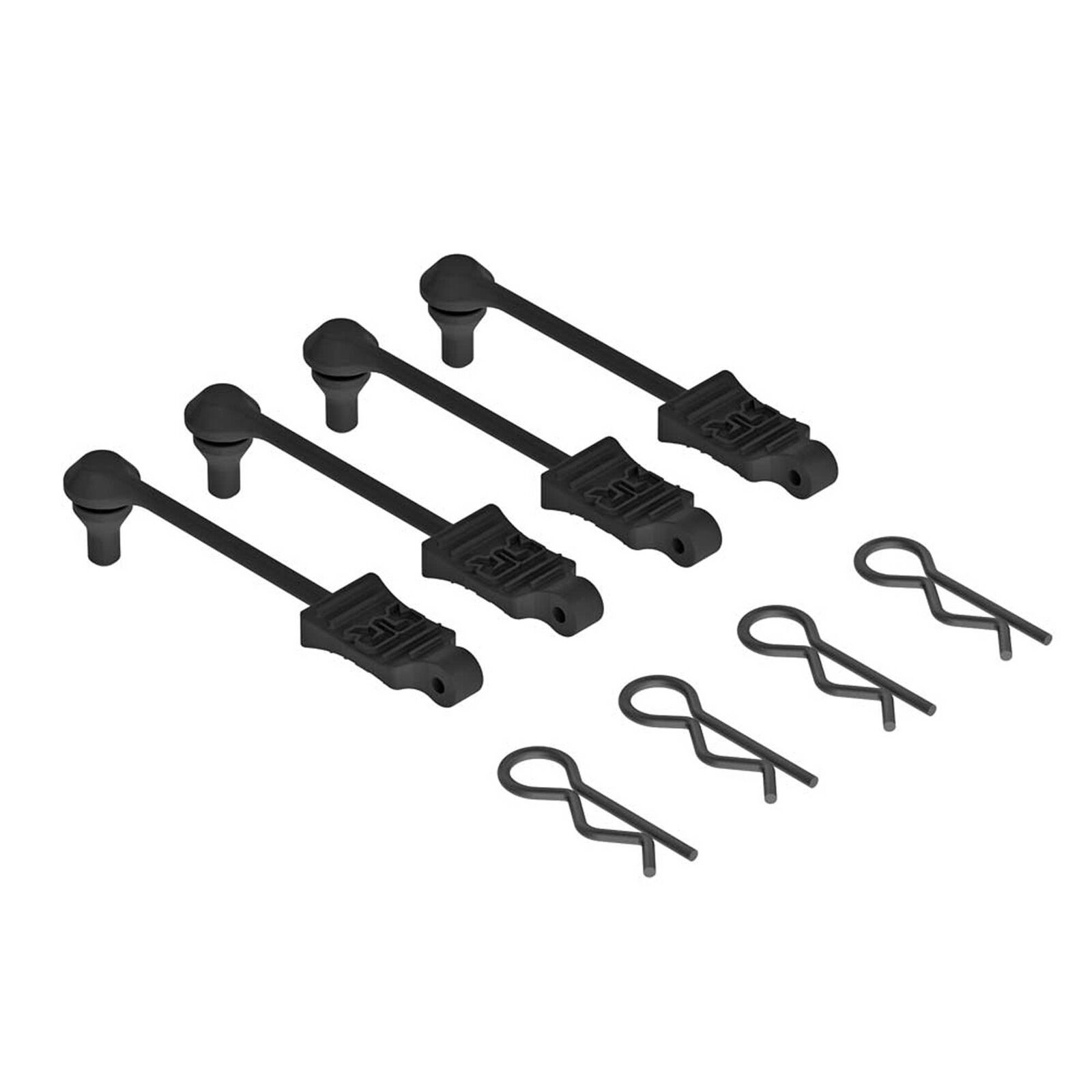 ARRMA AR390165 Body Clip Retainer 1/10 Scale Black (4) - Abbildung 1